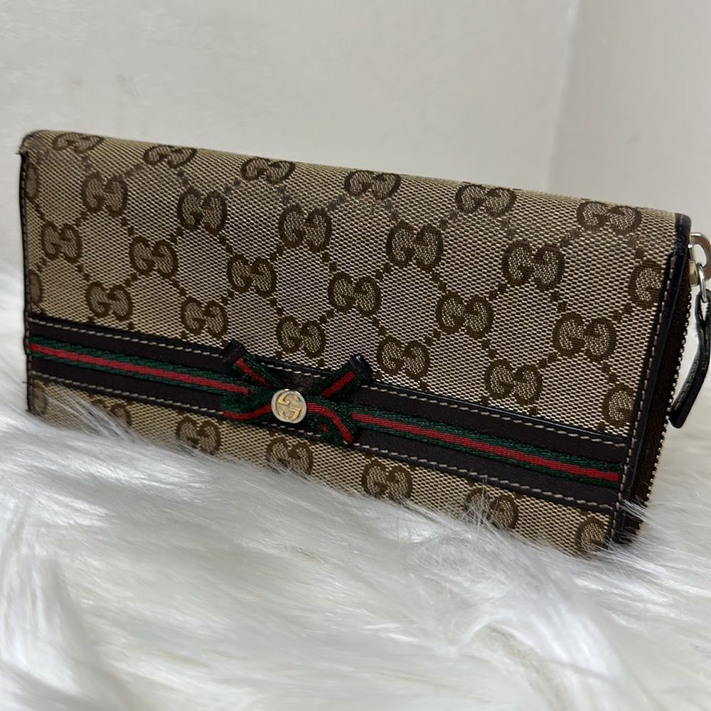 💯Authentic Gucci Zipped Long Wallet with Cherryline 🍀 - Picture 15 of 15